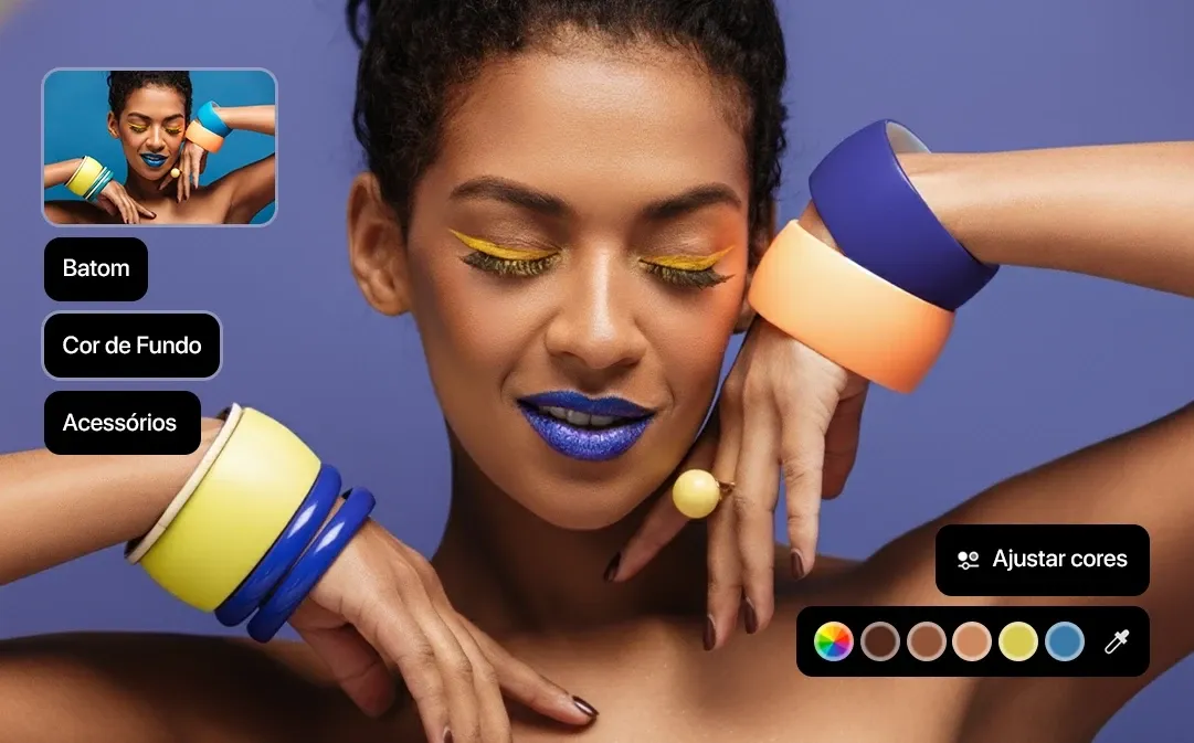 Ambiente de trabalho criativo com referências de design.