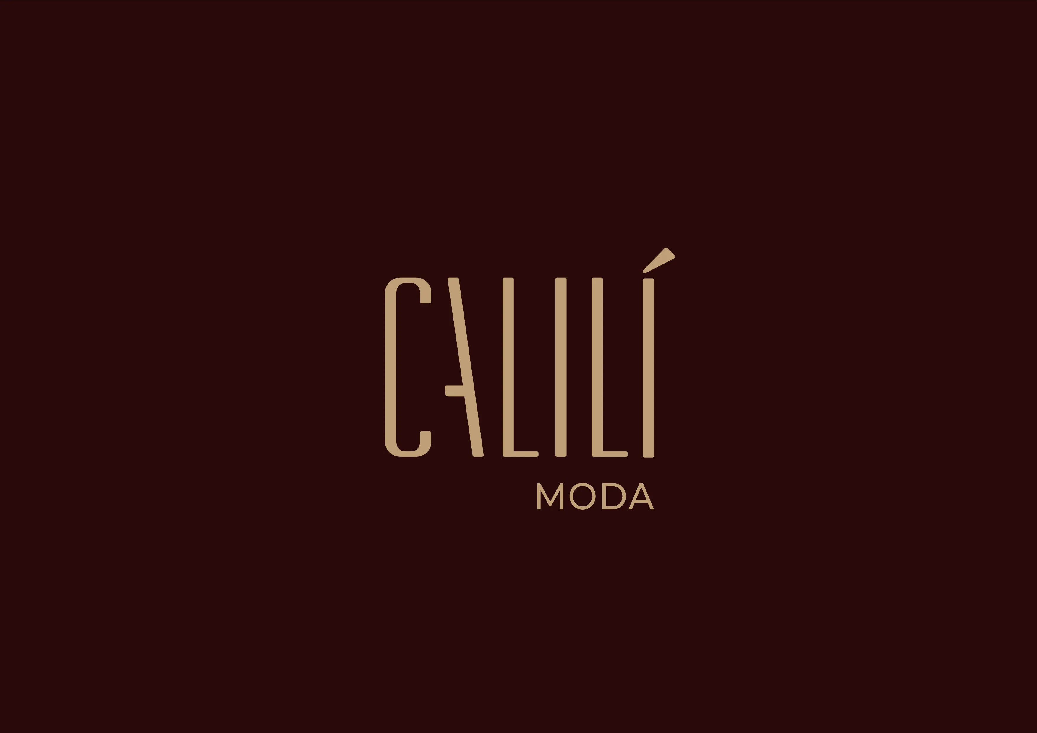 Logotipo Calilí sobre fundo escuro.