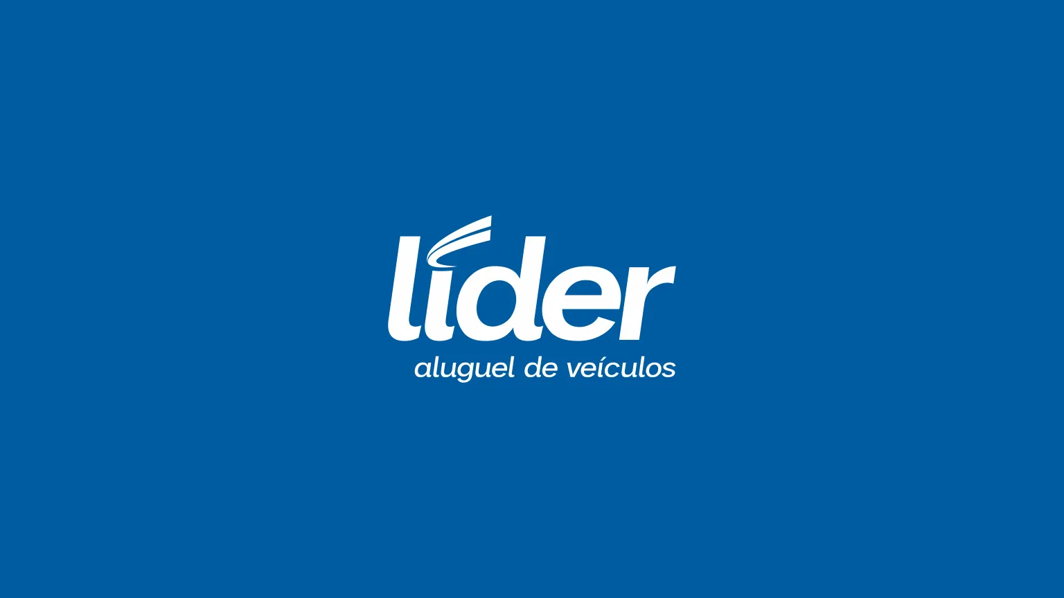 Logotipo branco sobre fundo azul.